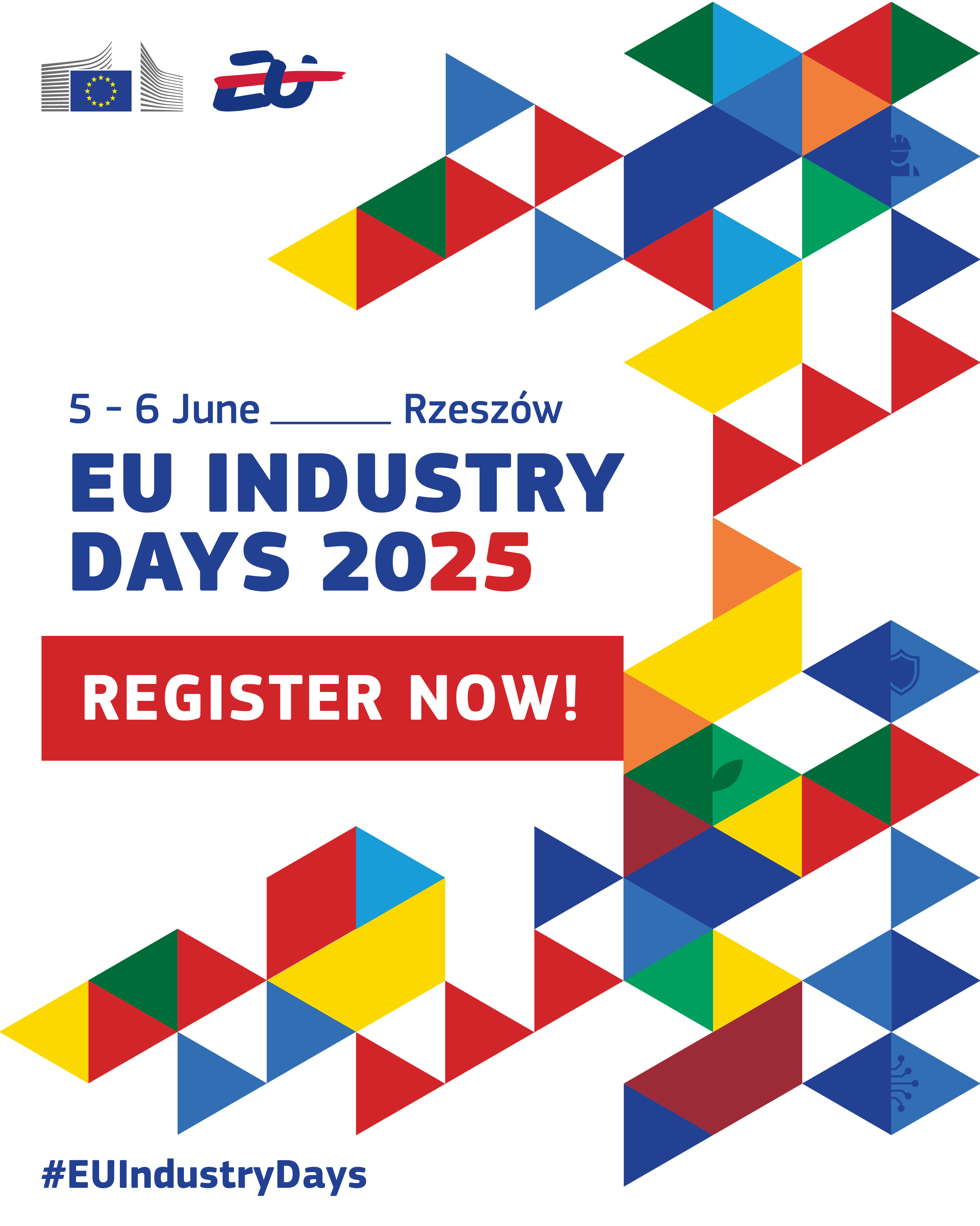 Promotional banner for EU Industry Days 2025 to be used on event registration page