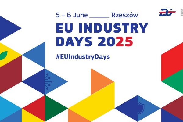 Promotional banner for EU Industry Days 2025 to be used on Facebook, X and LinkedIn